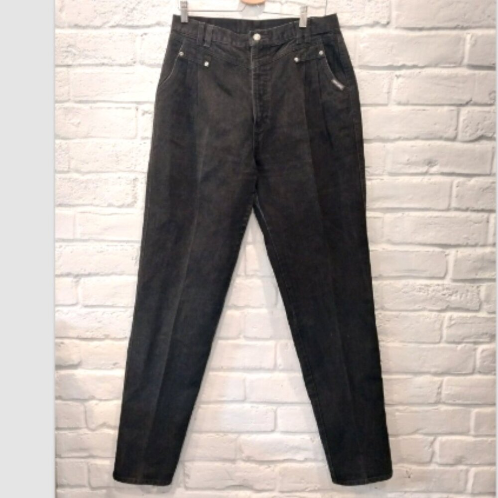 Vintage Rockies Jeans Womens 15/16 Black W31x L35 Tall Yoke Western Cowgirl USA